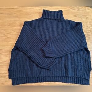 Splendid Turtleneck Sweater Navy Blue Size XL NWOT